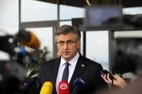 Premijer daje izjavu nakon otvaranja savjetovanja Hrvatskog društva ekonomista, Foto:  Goran Kovacic /PIXSELL
