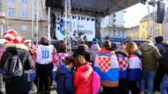 Navijači na Trgu bana Jelačića