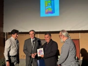 Hrvatski veleposlanik dr.sc. Mladen Andrlić, zamjenik gradonačelnika, József Gulyás, predsjednik Hrvatske samouprave Senandrije Đuro Benković, Foto: Maretić//