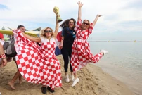 Hrvatske navijačice u Kataru, Foto: Goran Stanzl /PIXSELL