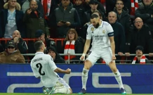 Karim Benzema slavi pogodak s Danijem Carvajalom, Foto: Phil Noble/REUTERS