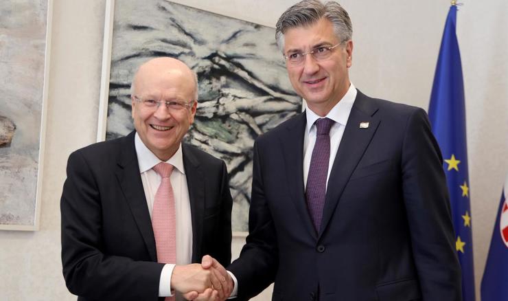 Premijer Plenković primio predsjednika Suda EU Kuna Lenartsa