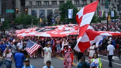 Hrvatski navijači u Philadelphiji , Foto: Boris Kovačev/CROPIX