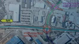 Prometno rješenje čvora Mandalina - kombinacija kružnog toka i raskrižja na dvije razine