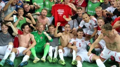 Slavlje danskih nogometaša