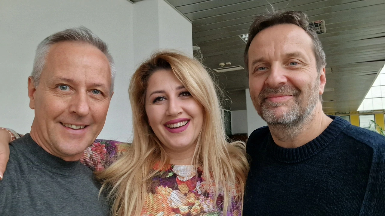 Zlatko Turkalj,  Iva Ajduković i Ante Gelo