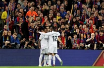 Igrači Real Madrida slave pogodak protiv Barcelone, Foto: Nacho Doce/REUTERS