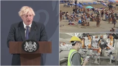 Boris Johnson/plaža u Španjolskoj/oporavak gospodarstva