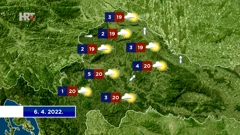 Vremenska prognoza, Foto: HTV/HRT