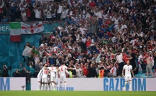 Slavlje Engleza nakon gola Shawa, Foto: Laurence Griffiths/Pool via REUTERS