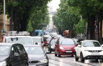 Zagreb: Ogromne prometne gužve u gradu zbog pada skele u Klaićevoj ulici, Foto: Goran Stanzl /PIXSELL 