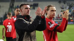 Lovro Majer slavi nakon utakmice