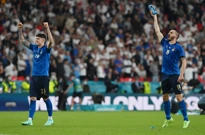 Slavlje Italije nakon osvajanja naslova, Foto: Paul Ellis/Pool via REUTERS