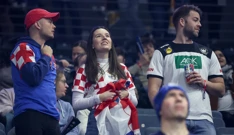 Hrvatski navijači uoči dvoboja Hrvatska - Francuska, Foto: Sanjin Strukić/PIXSELL