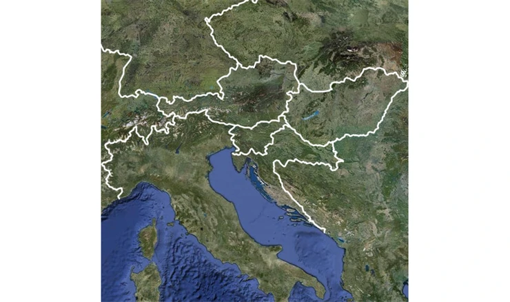 Alpe, Dunav, Jadran