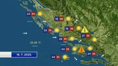 Vremenska prognoza, Foto: HTV/HRT
