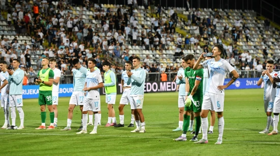 Nogometaši Rijeke nakon poraza od Shelbournea na Rujevici