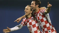 Luka Modrić i Darijo Srna