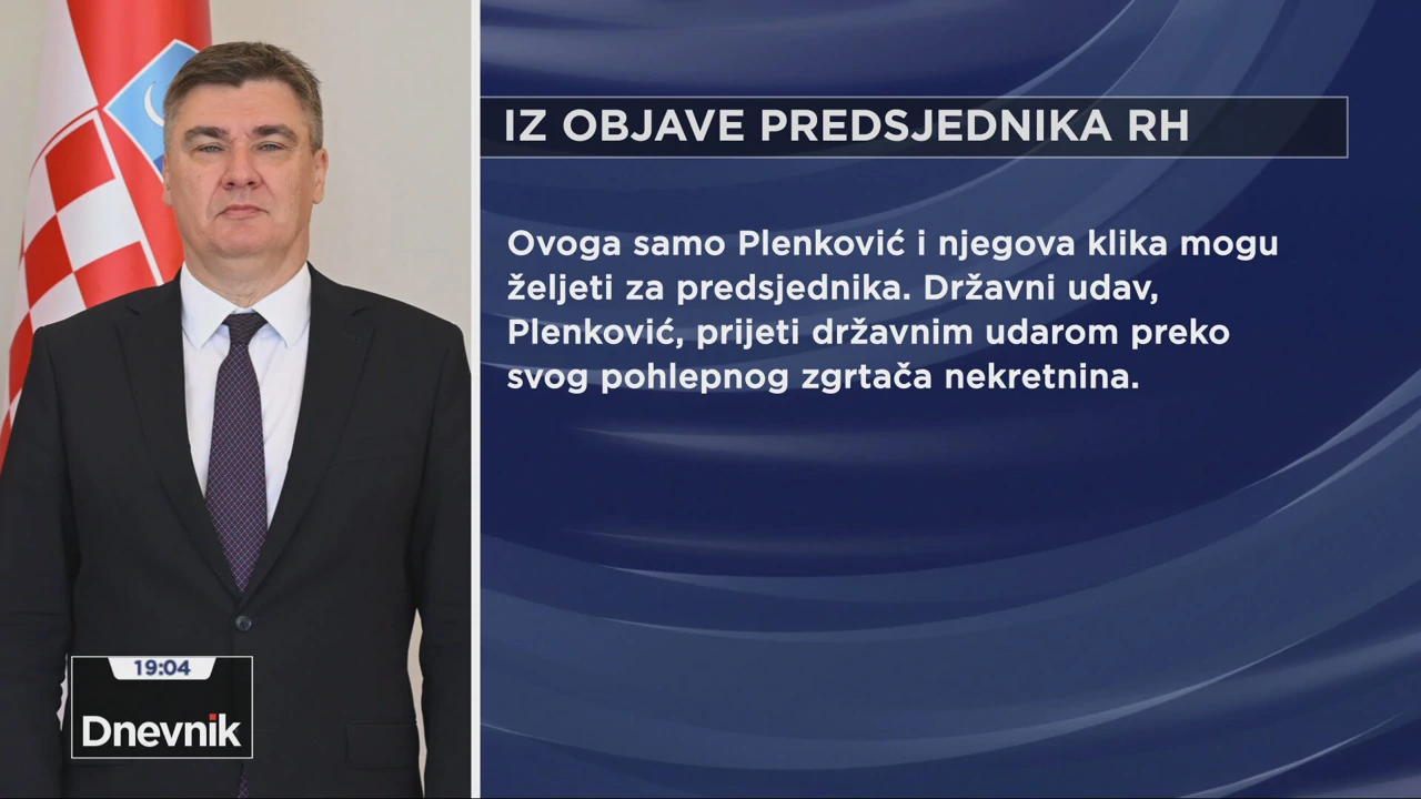 Odgovor predsjednika Zorana Milanovića