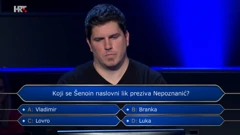 Natjecatelj Roko Sven Surać, Foto: Tko želi biti milijunaš?/HRT