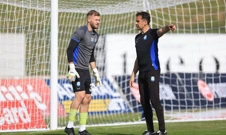 Zagrijavanje igrača Osijeka, Foto: Marko Prpić /PIXSELL