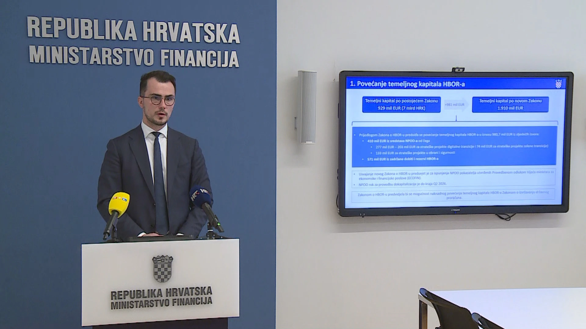 Predstavljena tri zakonska prijedloga za poboljšanje financijskog sustava