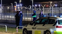 Policija kod zračne luke u Kopenhagenu