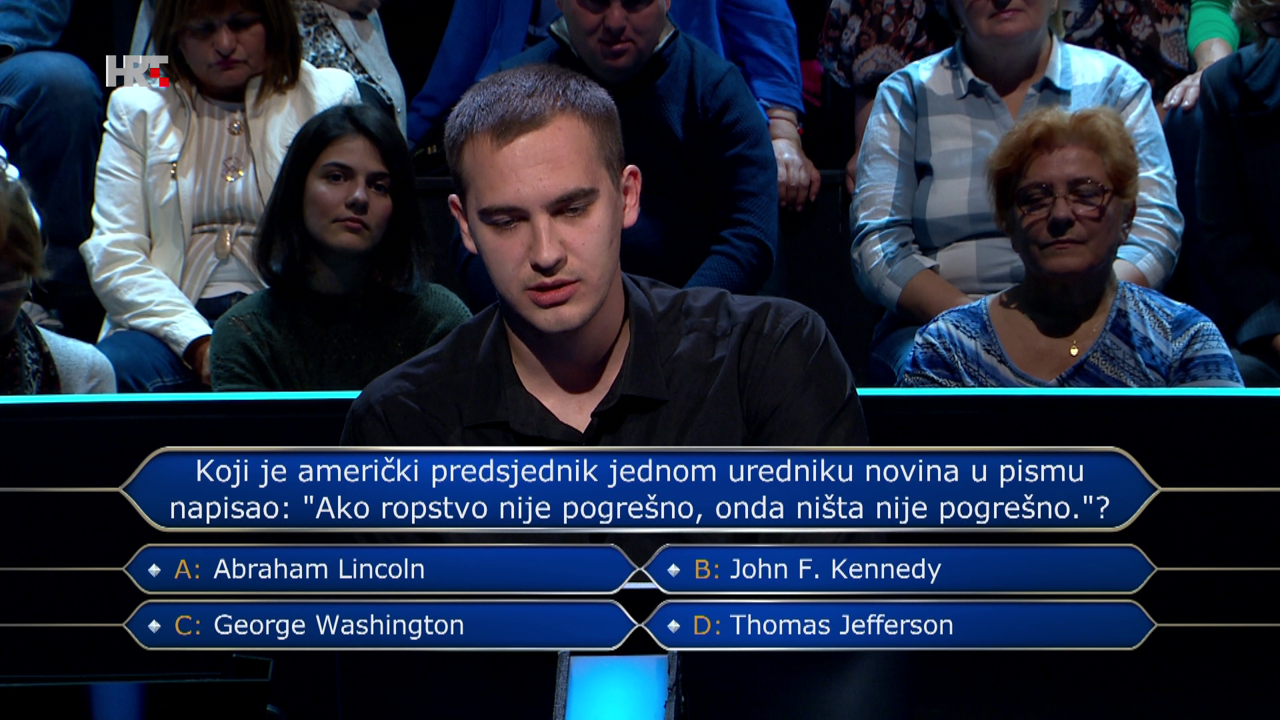 Fran Drmić, Foto: Tko želi biti milijunaš?/HRT