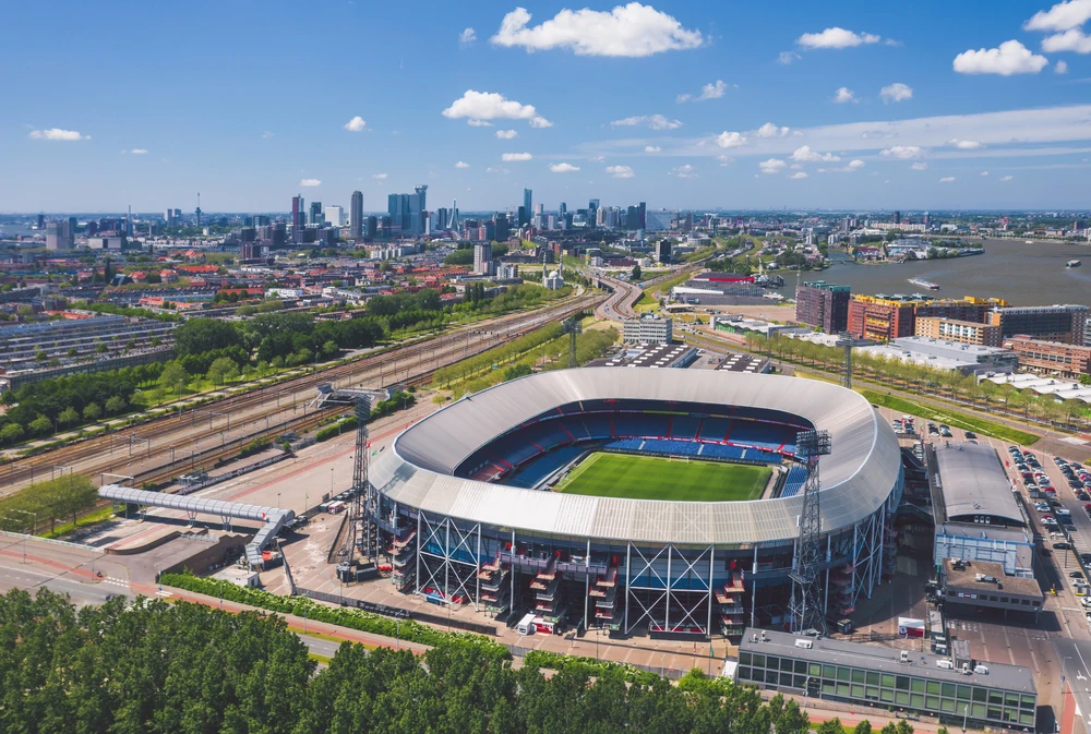 Pogled na De Kuip na kojem igra Hrvatska
