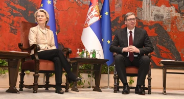  Aleksandar Vučić ugostio je predsjednicu Europske komisije Ursulu von der Leyen, koja boravi u službenom posjetu Srbiji 