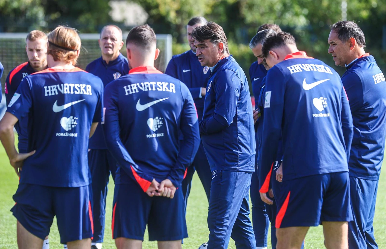 Trening hrvatske nogometne reprezentacije, Foto: Slavko Midzor/PIXSELL
