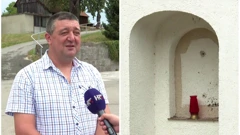 Mario Šutej; jedna od oštećenih kapelica