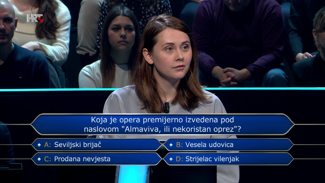 Korina Hrkać, Foto: Tko želi biti milijunaš/HRT