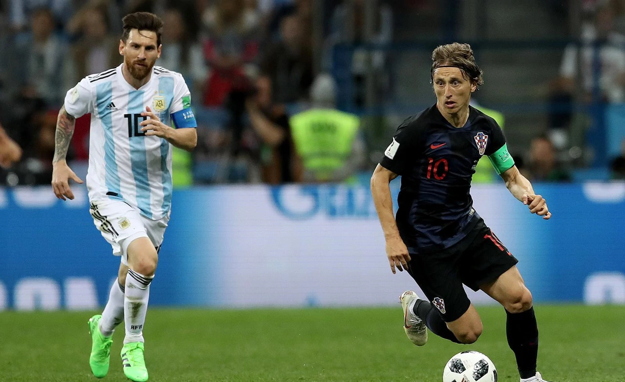 Lionel Messi i Luka Modrić, Rusija 2018. 