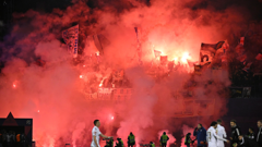  Dinamo - Hajduk. bakljada navijača Hajduka