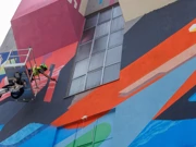 Japanski muralist na djelu u Rijeci, Foto: Nel Pavletić/Pixsell