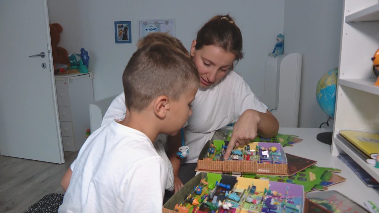 Anamarija Kovač sa sinovima, Foto: Dnevnik HTV/HRT