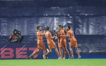 Slavlje igrača Osijeka, Foto: Matija Habljak /PIXSELL