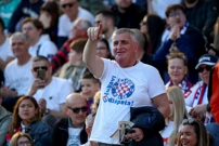 Miro Bulj prati susret na Poljudu, Foto: Sime Zelic/PIXSELL