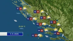 Vremenska prognoza, Foto: Dnevnik/HTV/HRT