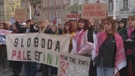 Prosvjed podrške Palestini u Zagrebu