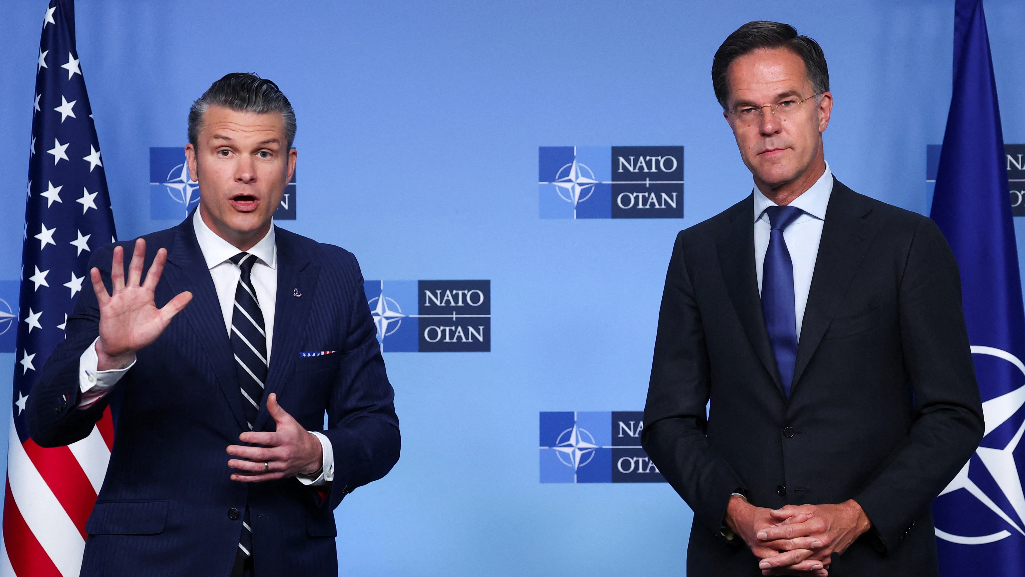 Američki ministar obrane Pete Hegseth i glavni tajnik NATO-a Mark Rutte