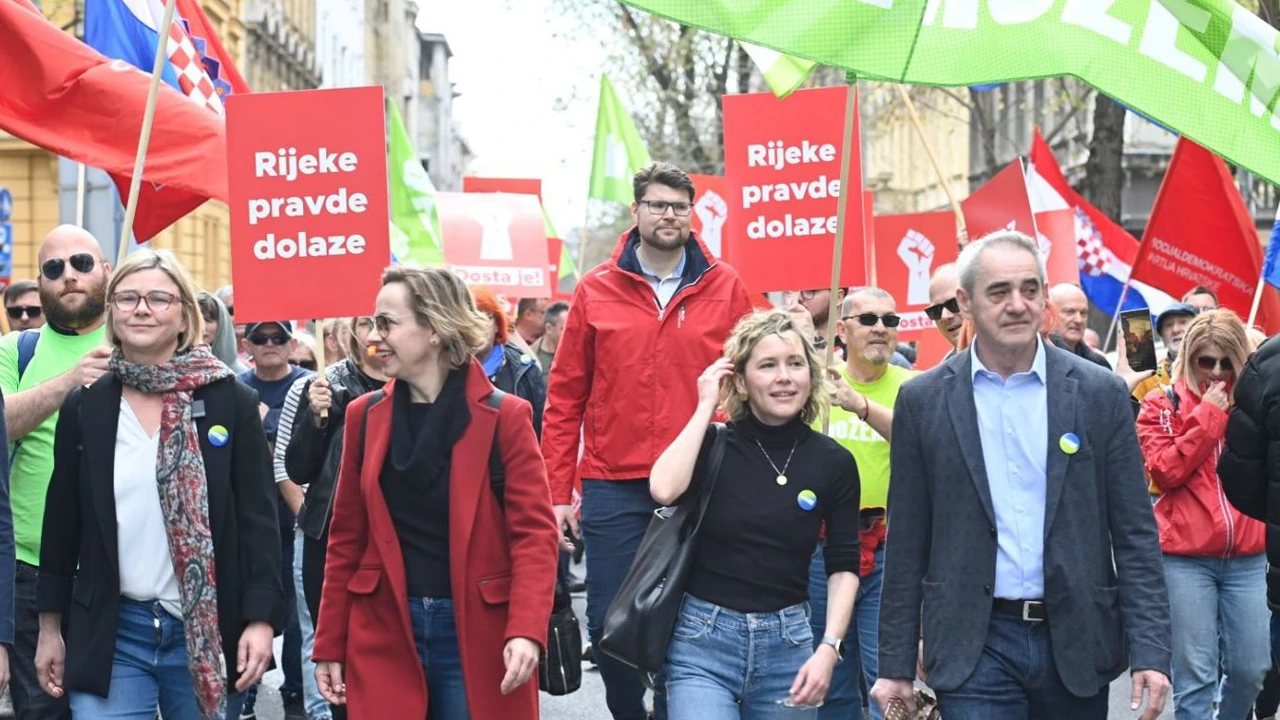 Prosvjedni skup u Zagrebu, Foto: Ronald Gorsic/CROPIX