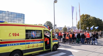 Prosvjed djelatnika zavoda za Hitnu medicinu