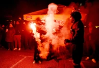 Vatrena zabava u fan zoni, Foto: Goran Mehkek/CROPIX