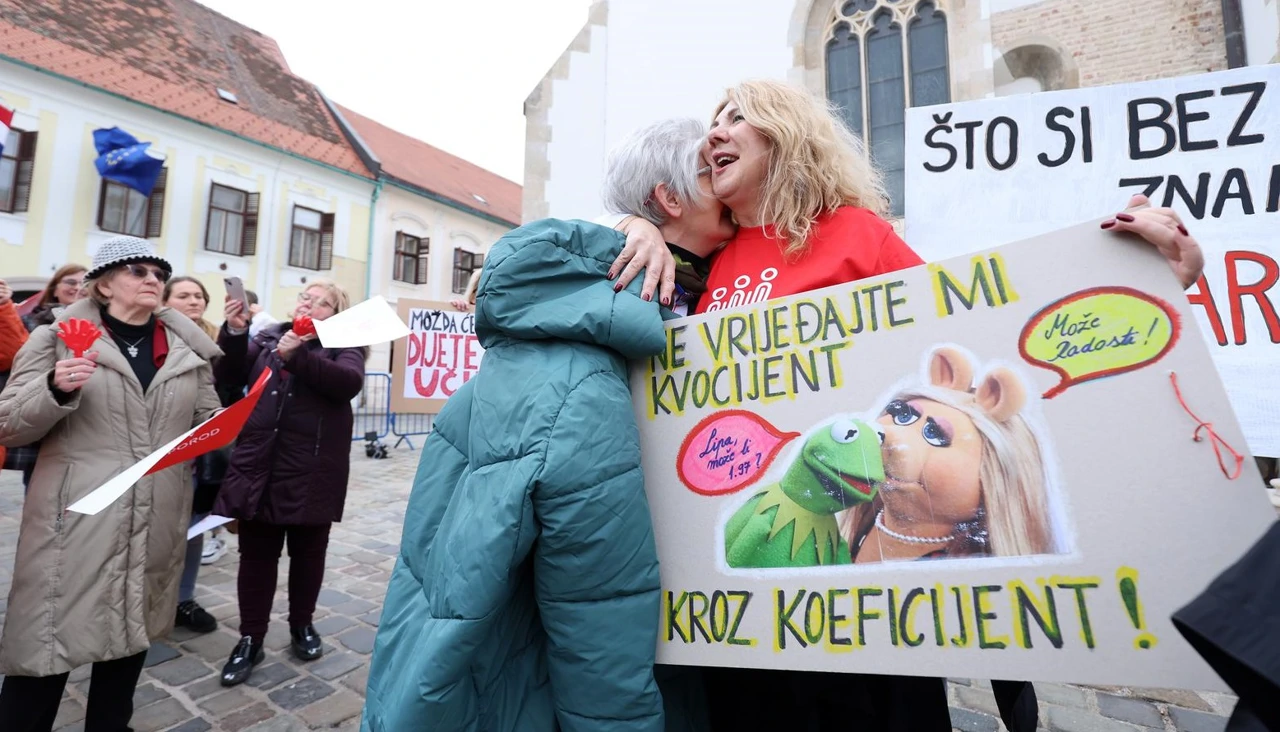 Prosvjed na Markovom trgu
