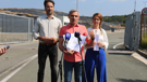 Mostovi Marin Miletić, Josip Katalinić i Petra Mandić ispred ŽCGO Marišćina