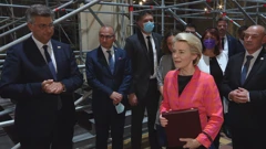 Ursula von der Leyen obišla katedralu u Zagrebu, Foto: HTV/HRT