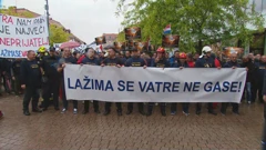 Prosvjed vatrogasaca, Foto: HTV/HRT