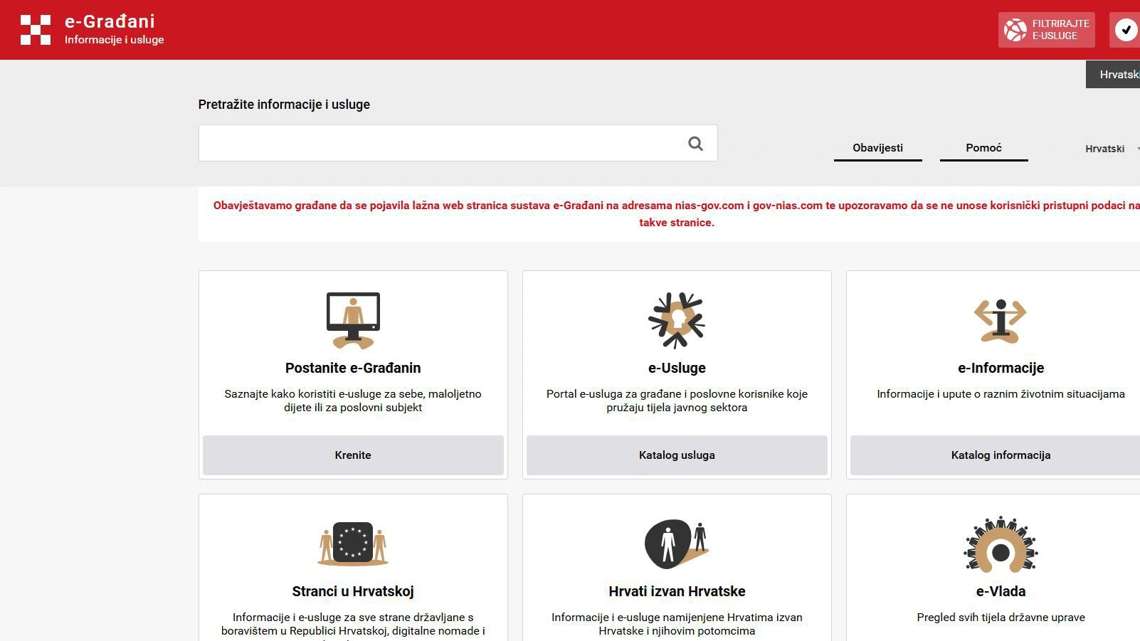 Ministarstvo pravosuđa upozorava na lažne stranice nalik e-Građanima